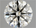 Diamante Natural 0.58 quilates, Redondo , Color K, claridad VVS1 y certificado GIA