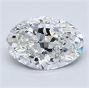 Natural Diamond 5.50 Carats, Oval with  Cut, E Color, SI1 Clarity and Certified by GIA
