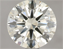 Natural Diamond 1.50 Carats, Round with Excellent Cut, M Color, SI1 Clarity and Certified by IGI