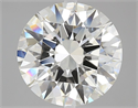Natural Diamond 5.02 Carats, Round with Excellent Cut, H Color, VS1 Clarity and Certified by GIA