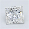 Natural Diamond 2.04 Carats, Princess with  Cut, H Color, VS2 Clarity and Certified by GIA