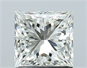 Natural Diamond 1.02 Carats, Princess with  Cut, H Color, VVS2 Clarity and Certified by IGI