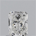 Natural Diamond 0.50 Carats, Radiant with  Cut, F Color, VVS1 Clarity and Certified by GIA