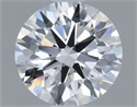 Lab Grown Diamond 1.02 Carats, Round with Ideal Cut, D Color, VVS2 Clarity and Certified by IGI