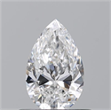Diamante Natural 0.53 quilates, De pera , Color E, claridad VS1 y certificado GIA