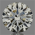 Diamante Natural 0.60 quilates, Redondo , Color J, claridad VVS2 y certificado GIA