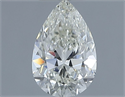 Natural Diamond 0.50 Carats, Pear with  Cut, H Color, VS2 Clarity and Certified by IGI