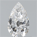 Natural Diamond 0.56 Carats, Pear with  Cut, E Color, VVS2 Clarity and Certified by GIA