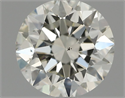 Natural Diamond 0.60 Carats, Round with Excellent Cut, L Color, SI1 Clarity and Certified by GIA