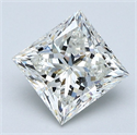 Diamante Natural 1.71 quilates, Princesa , Color I, claridad VS1 y certificado GIA