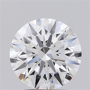 Picture of Lab Grown Diamond 3.08 Carats, Round with Ideal Cut, E Color, IF Clarity and Certified by IGI