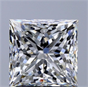 Diamante Natural 2.20 quilates, Princesa , Color H, claridad VVS2 y certificado GIA