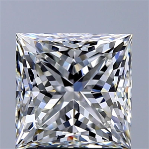 Foto Diamante Natural 2.20 quilates, Princesa , Color H, claridad VVS2 y certificado GIA de