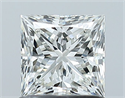 Natural Diamond 1.01 Carats, Princess with  Cut, H Color, VVS2 Clarity and Certified by GIA