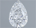Diamante Natural 0.50 quilates, De pera , Color E, claridad SI2 y certificado GIA