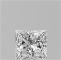 Natural Diamond 0.50 Carats, Princess with  Cut, E Color, VVS1 Clarity and Certified by GIA