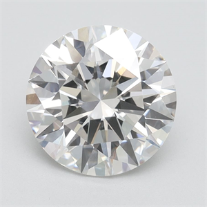 Picture of Lab Grown Diamond 2.67 Carats, Round with Excellent Cut, F Color, VS1 Clarity and Certified by IGI