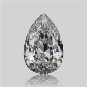 Picture of Natural Diamond 0.54 Carats, Pear with  Cut, F Color, VVS2 Clarity and Certified by GIA