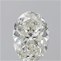 Natural Diamond 1.01 Carats, Oval with  Cut, I Color, VS1 Clarity and Certified by GIA