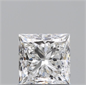 Natural Diamond 0.80 Carats, Princess with  Cut, F Color, VS2 Clarity and Certified by GIA