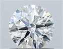 Natural Diamond 0.70 Carats, Round with Excellent Cut, I Color, VVS2 Clarity and Certified by GIA