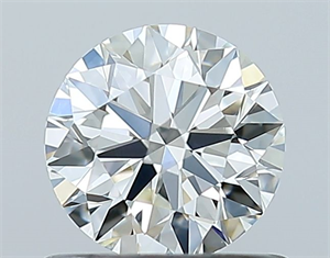 Picture of Natural Diamond 0.70 Carats, Round with Excellent Cut, I Color, VVS2 Clarity and Certified by GIA