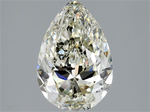Picture of Natural Diamond 2.01 Carats, Pear with  Cut, L Color, SI2 Clarity and Certified by GIA