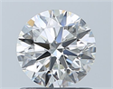 Natural Diamond 0.86 Carats, Round with Excellent Cut, H Color, IF Clarity and Certified by GIA