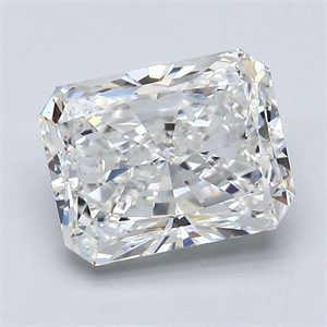Picture of Natural Diamond 2.50 Carats, Radiant with  Cut, G Color, SI1 Clarity and Certified by GIA