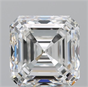 Natural Diamond 2.01 Carats, Asscher with  Cut, F Color, VS1 Clarity and Certified by GIA