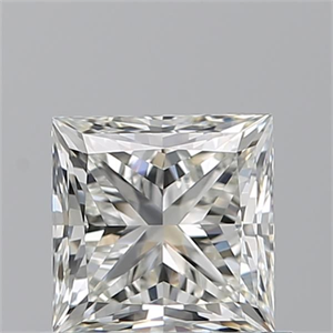 Picture of Natural Diamond 0.90 Carats, Princess with  Cut, J Color, VS1 Clarity and Certified by GIA