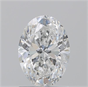 Natural Diamond 1.31 Carats, Oval with  Cut, F Color, SI1 Clarity and Certified by GIA