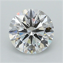 Lab Grown Diamond 1.06 Carats, Round with Ideal Cut, D Color, VVS1 Clarity and Certified by IGI