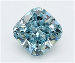 Picture of Lab Grown Diamond 2.03 Carats, CUSHION MODIFIED with  Cut, Fancy Vivid Blue Color, VVS1 Clarity and Certified by IGI