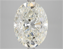 Natural Diamond 5.51 Carats, Oval with  Cut, I Color, SI2 Clarity and Certified by HRD