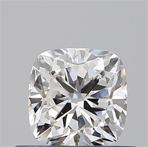 Foto Diamante Natural 0.53 quilates, Del cojín , Color F, claridad VS2 y certificado GIA de