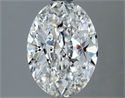Natural Diamond 2.00 Carats, Oval with  Cut, F Color, VVS1 Clarity and Certified by GIA