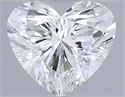 Natural Diamond 0.50 Carats, Heart with  Cut, H Color, VS1 Clarity and Certified by IGI
