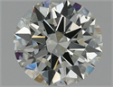 Natural Diamond 0.70 Carats, Round with Excellent Cut, K Color, SI1 Clarity and Certified by GIA