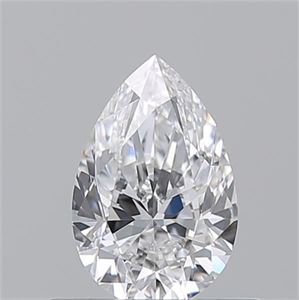 Picture of Natural Diamond 0.55 Carats, Pear with  Cut, E Color, VVS2 Clarity and Certified by GIA