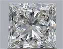 Natural Diamond 0.90 Carats, Princess with  Cut, I Color, VVS1 Clarity and Certified by GIA