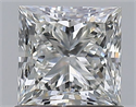 Natural Diamond 0.90 Carats, Princess with  Cut, I Color, VVS1 Clarity and Certified by GIA
