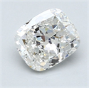 Natural Diamond 1.51 Carats, Cushion with  Cut, G Color, SI1 Clarity and Certified by GIA