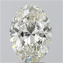 Natural Diamond 3.02 Carats, Oval with  Cut, J Color, SI1 Clarity and Certified by GIA