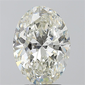 Picture of Natural Diamond 3.02 Carats, Oval with  Cut, J Color, SI1 Clarity and Certified by GIA