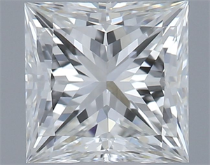 Picture of Natural Diamond 0.50 Carats, Princess with  Cut, H Color, VVS2 Clarity and Certified by GIA