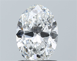 Picture of Natural Diamond 0.93 Carats, Oval with  Cut, E Color, SI1 Clarity and Certified by GIA