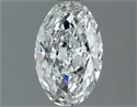 Natural Diamond 1.00 Carats, Oval with  Cut, H Color, VS1 Clarity and Certified by GIA