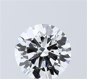 Picture of Lab Grown Diamond 2.00 Carats, Round with Excellent Cut, D Color, VVS2 Clarity and Certified by IGI