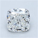 Natural Diamond 1.72 Carats, Cushion with  Cut, F Color, SI1 Clarity and Certified by GIA